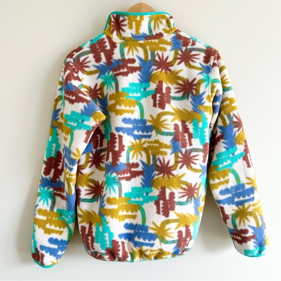 Patagonia Lightweight Synchilla Snap-T Pullover Tree Connection Big Fresh Teal - Picture 4 of 15